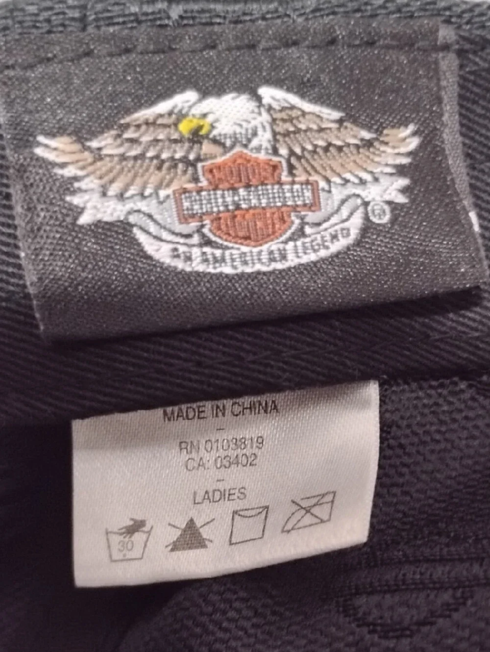 Harley-Davidson Black Cap with White Script Logo